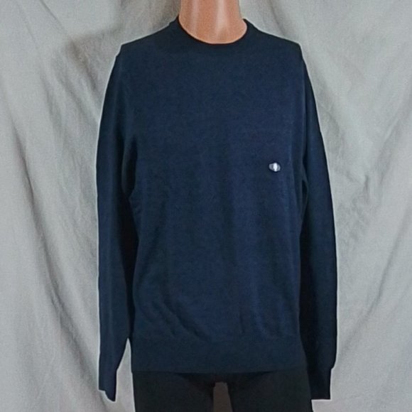 Men's Van Heusen Essential Crew Neck Sweater - Navy - M - NWT - Picture 1 of 4